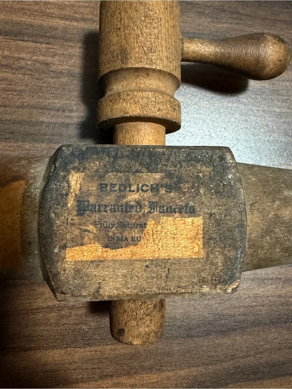Vintage Wooden Keg wine tap Redlich’s